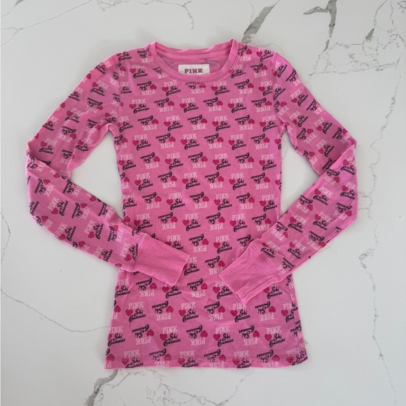 2007 RARE Victoria's Secret PINK ski bunny matching lounge/pajama set -size XS/S - Picture 4 of 11